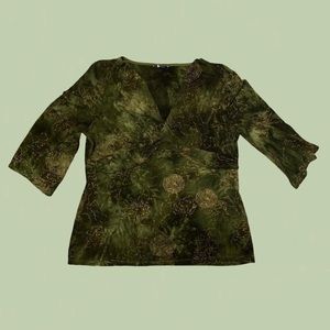 ⛅️reitman vintage 3/4 sleeve flowy fairy top